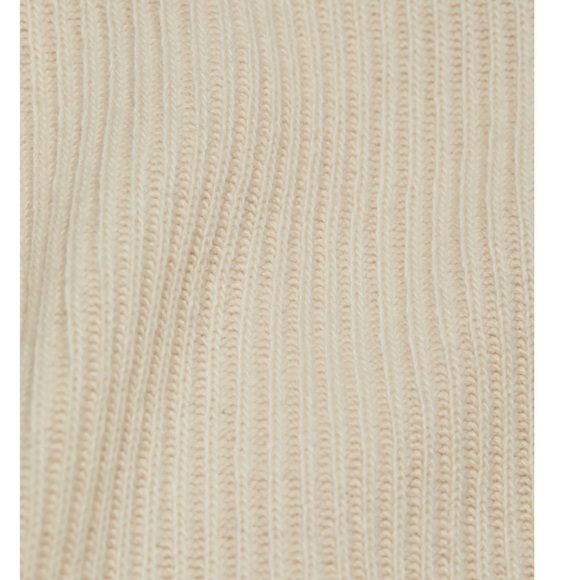 Jonathan Simkhai Annette Rib Knit Cream Cashmere Blend Henley Dress - Picture 8 of 14
